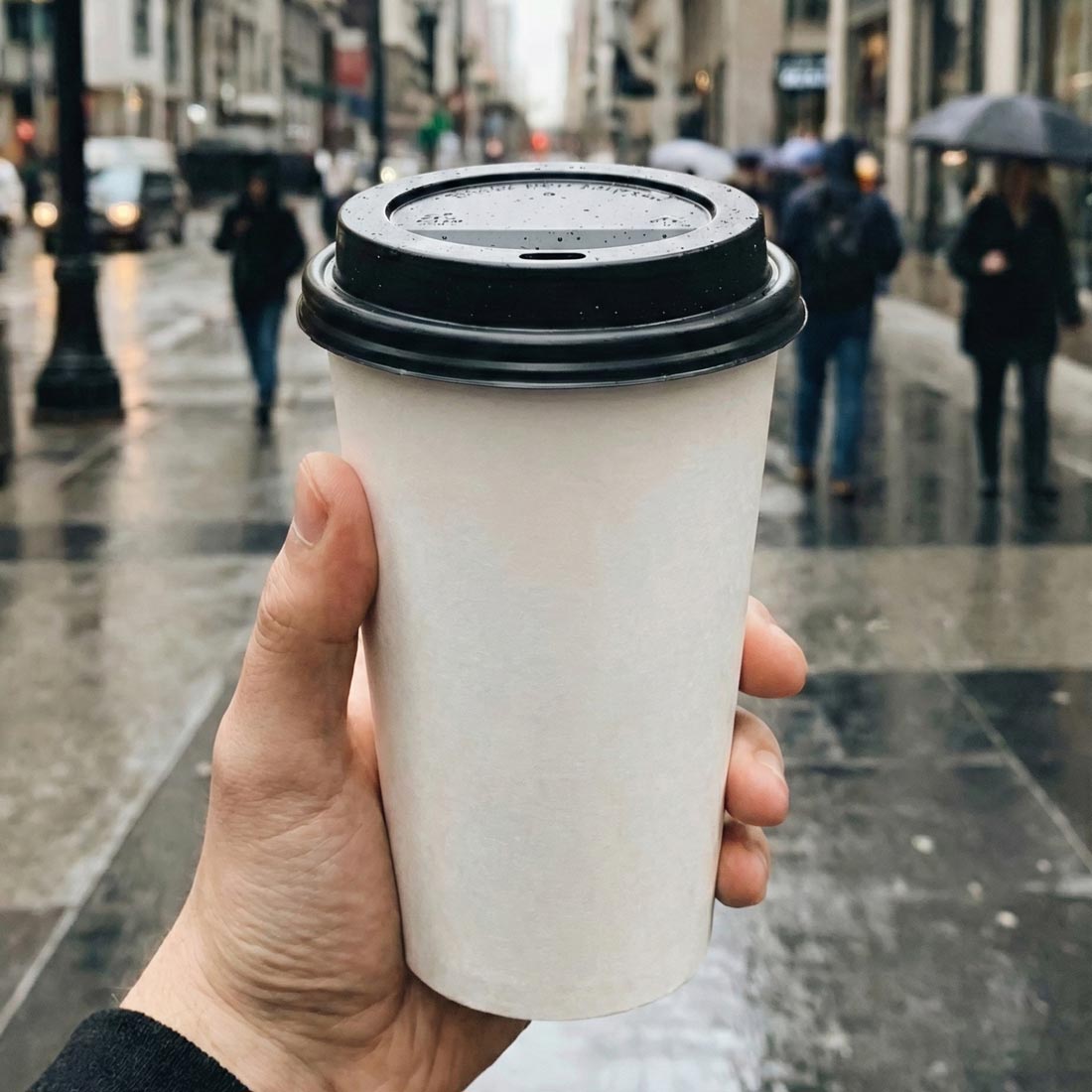 PakMax White 12oz Single Layer Hot Paper Cup - SLHPC-90-12W