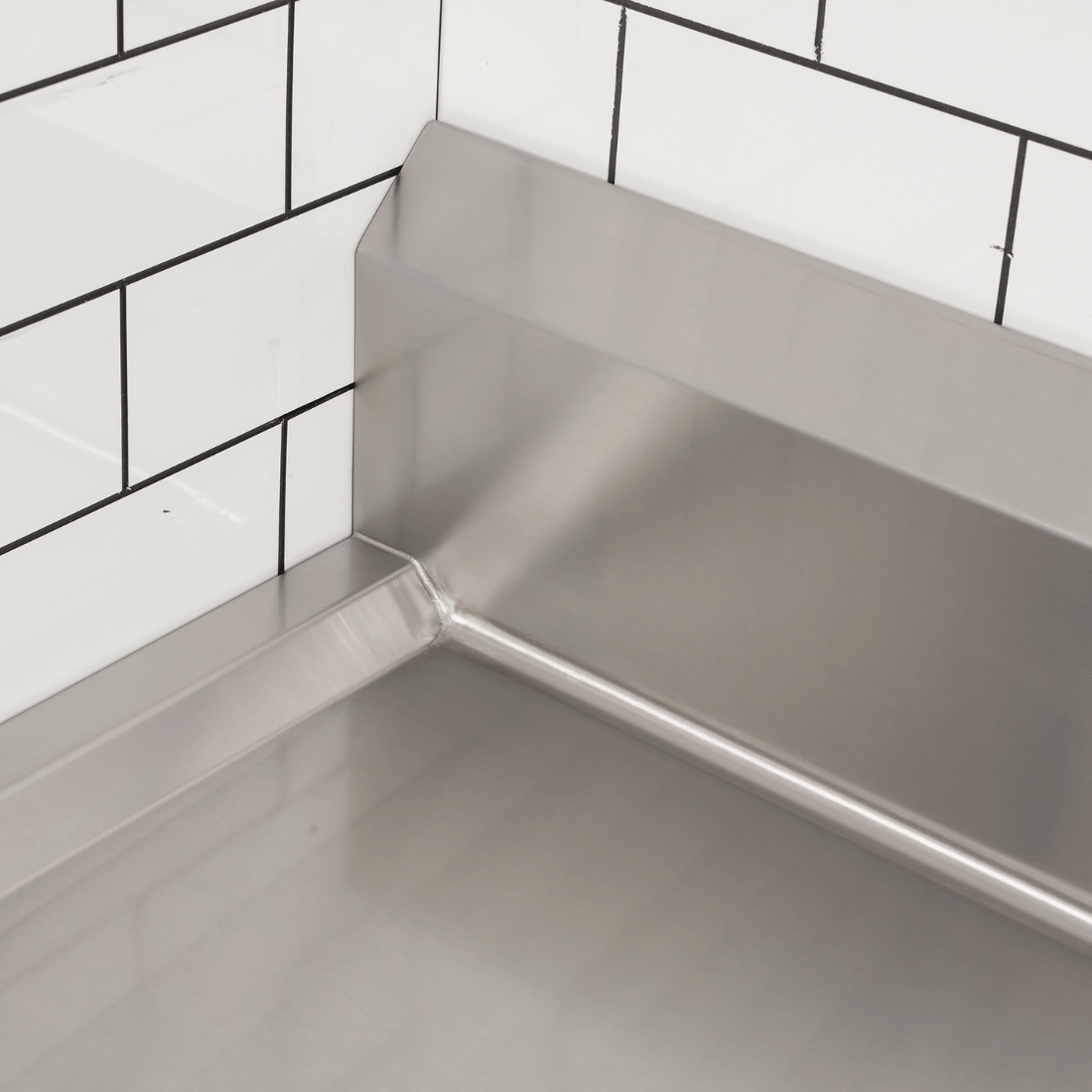 Modular System Clean Dish Table with 150mm high splashback