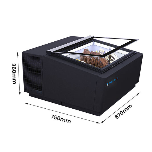 Bonvue Bench Top Gelato / Ice cream Display Showcase - CGD-03B