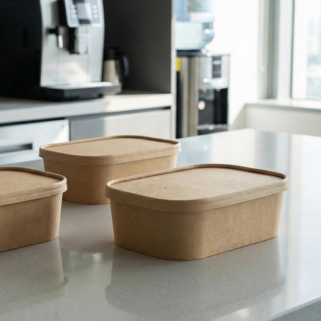 PakMax Paper Rectangular Bowl Lid - KPRB-KP-LID