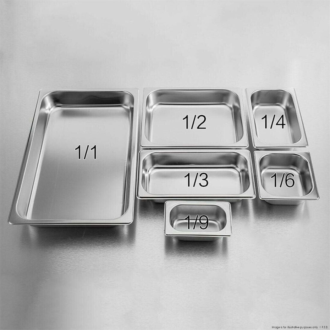 GN13065 1/3 x 65 mm Gastronorm Pan Australian Style