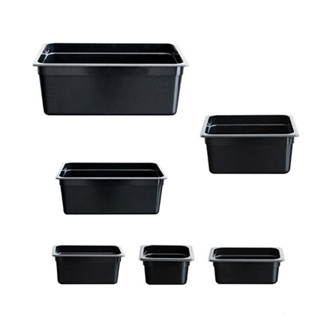 Black Poly 1/6 Gastronorm Pan