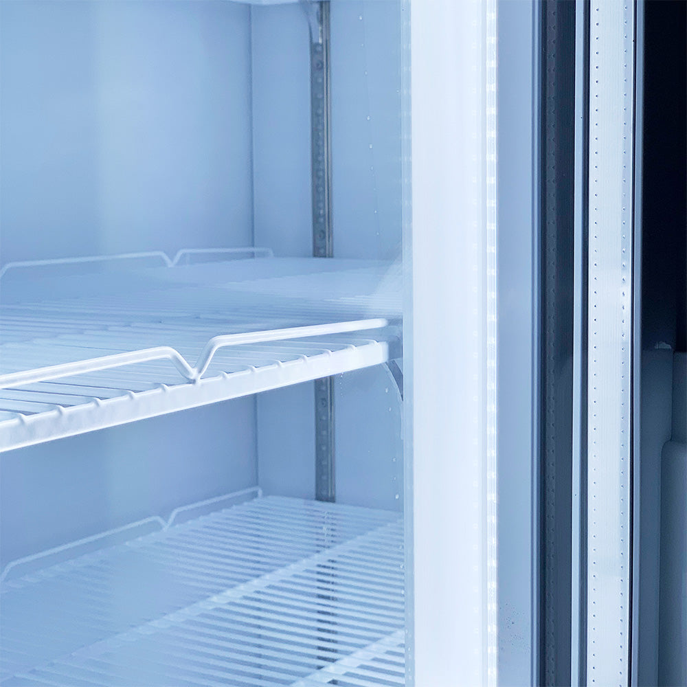 Thermaster Colourbond Upright Beverage Fridge 2 Doors White - LG-1000P