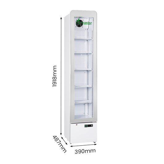 Thermaster SlimFit Upright Glass Door Beverage Fridge - LG166FA
