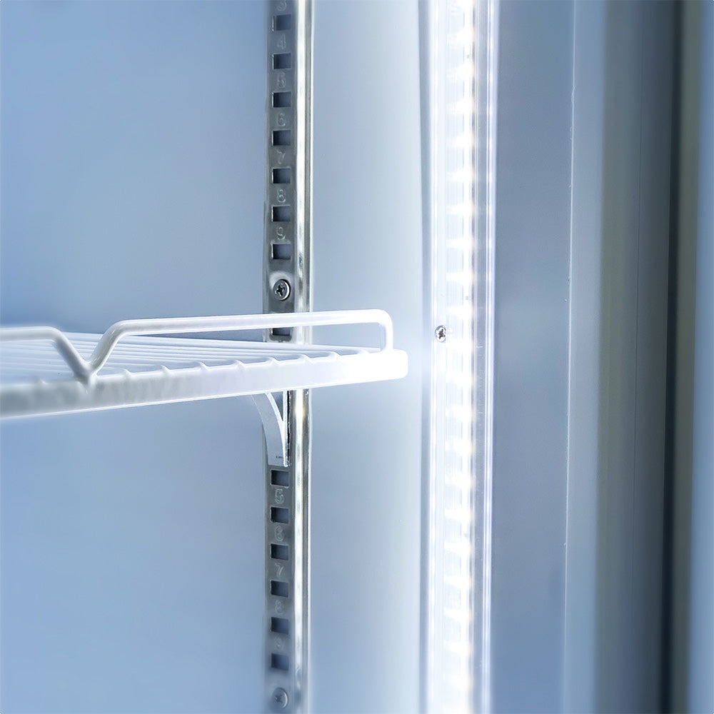 Thermaster Single Glass Door Colourbond Upright Drink Fridge - LG-370P