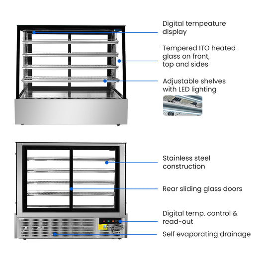 Bonvue Deluxe Chilled Display Cabinet - SLP850C