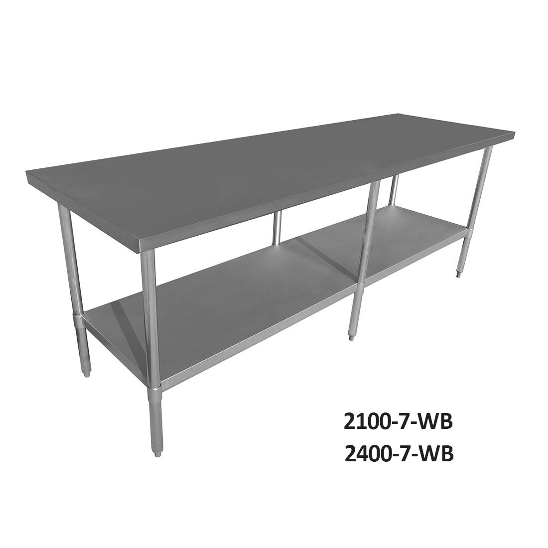 Economic 304 Grade Stainless Steel Tables 700 Deep - SSTable7-EC