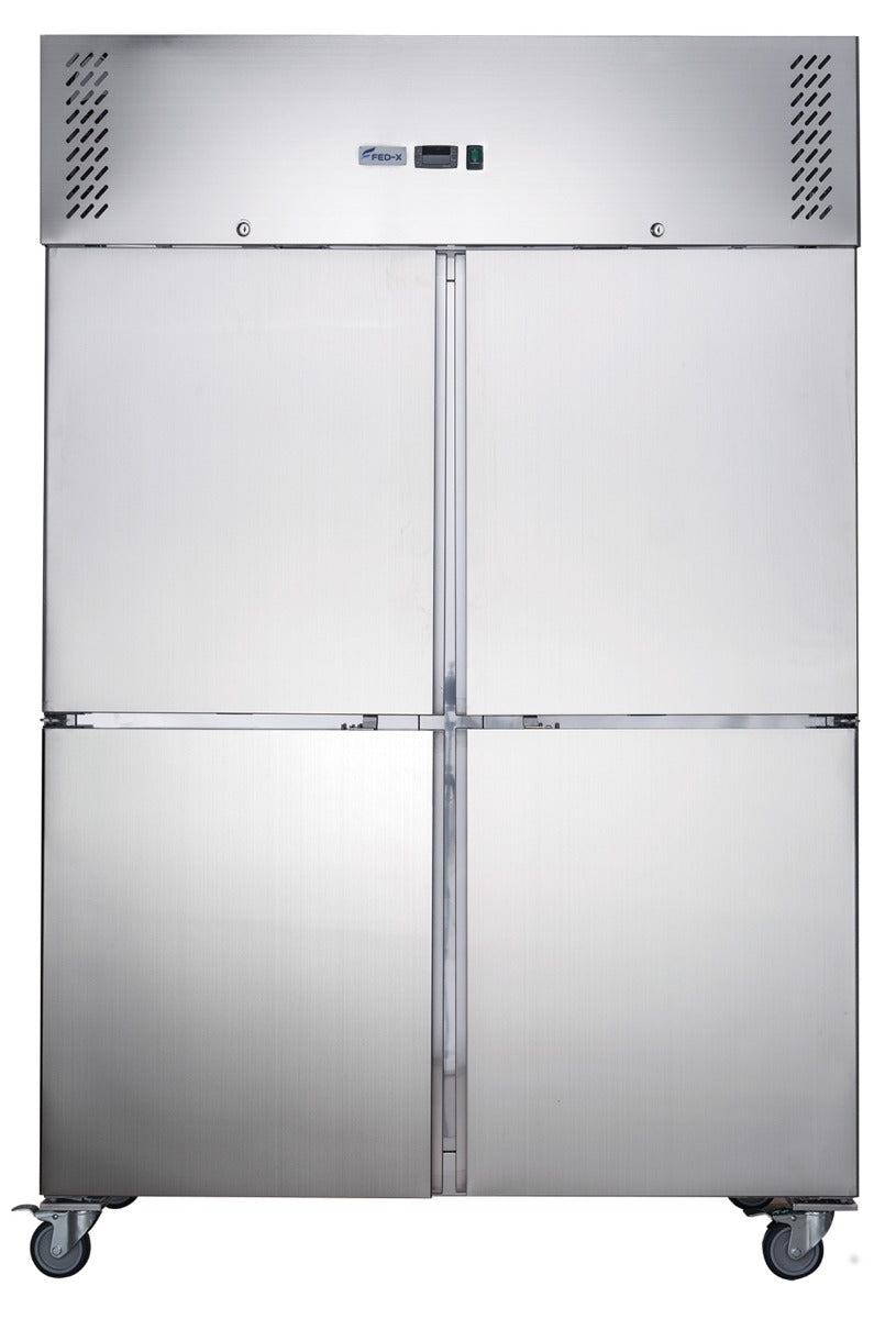 FED-X S/S Split Four-Door Upright Freezer - XURF1410S2V