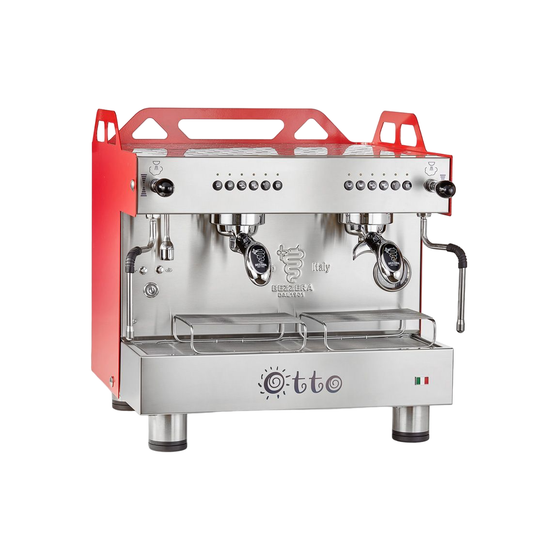 Bezzera OTTO Red Compact 2 Group Espresso Machine - BZOTTOCDE2IR1