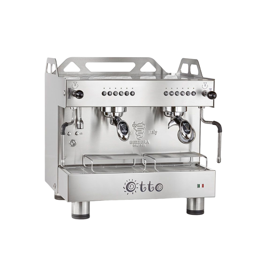 Bezzera OTTO Silver Compact 2 Group Espresso Machine - BZOTTOCDE2IS1