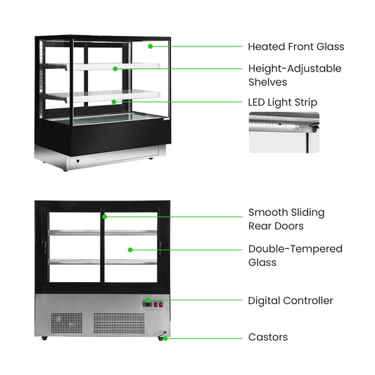 Bonvue Elite Cold Displays with 2 shelves - CL1200-2S