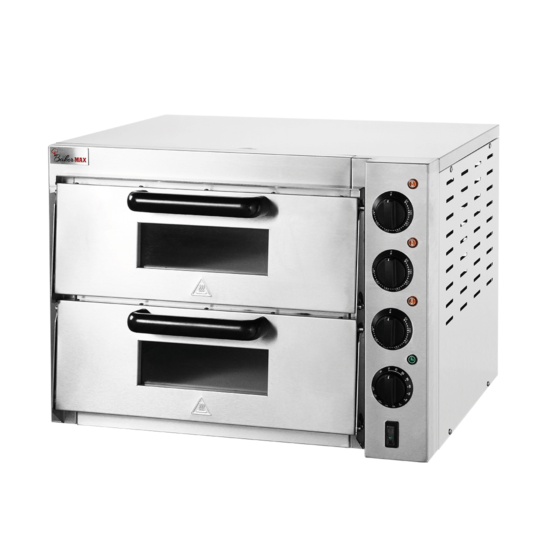 BakerMax Compact Countertop Double Deck Electric Pizza Oven - EP-2T