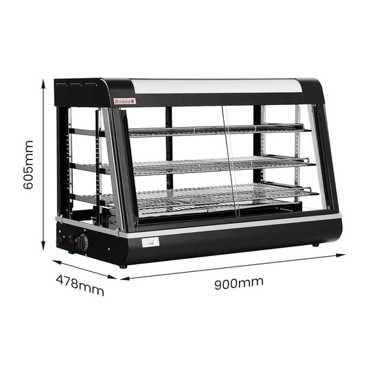 Benchstar Pie Warmer & Hot Food Display - PW-RT/900/1E - 900x490x610mm