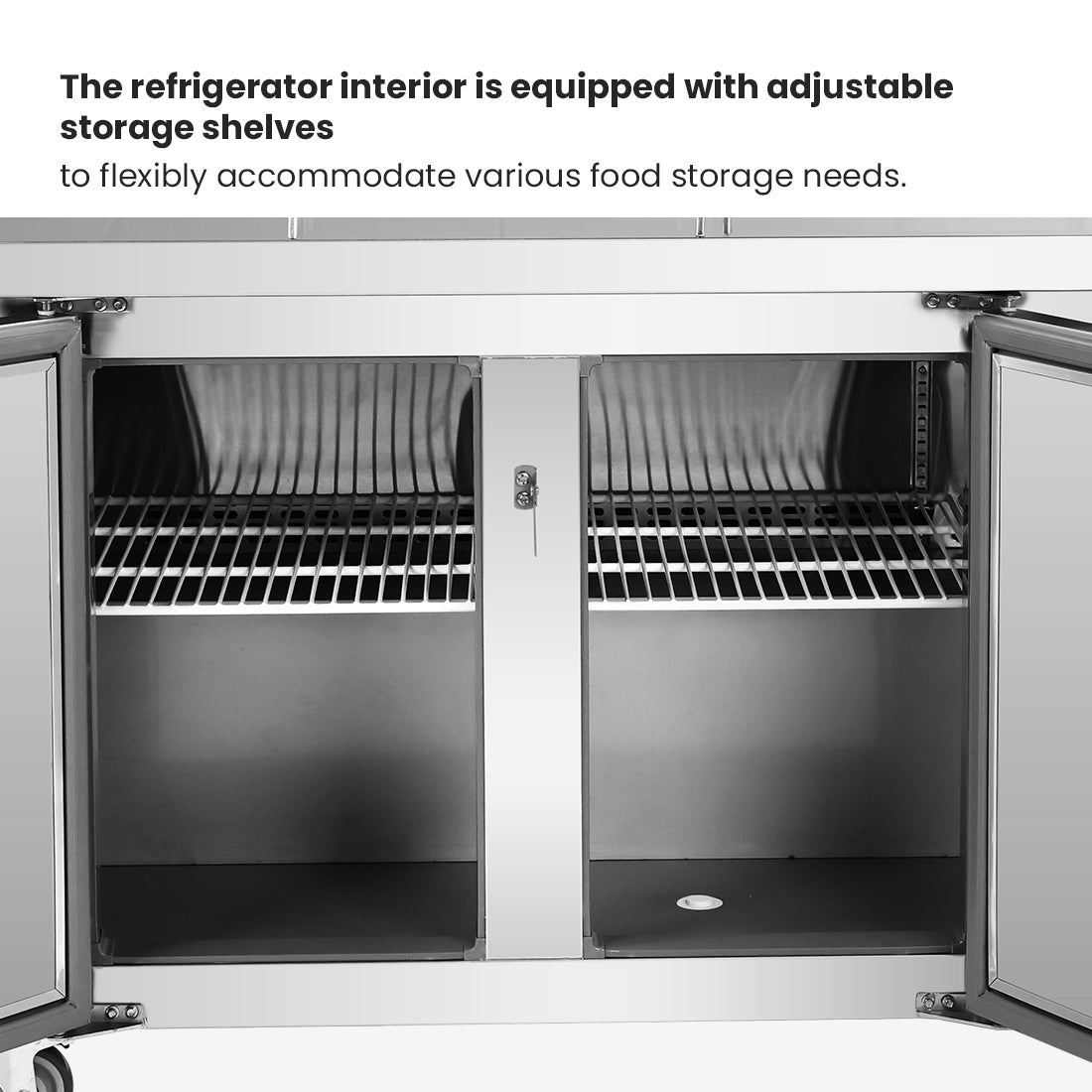 PWB150 three door DELUXE Pizza Prep Bench