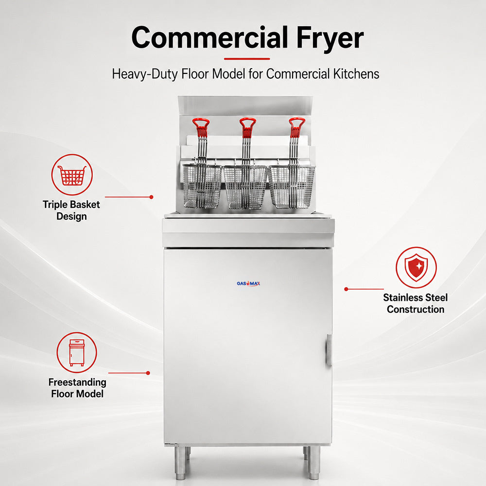GasMax Superfast LPG Gas Tube Fryer - RC500ELPG