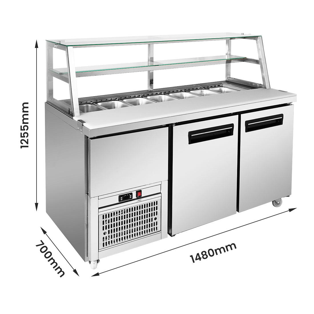 Thermaster two door Deluxe Sandwich Bar - SCB/15