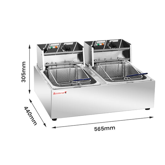Double Tank Electric Fryer TEF-82KW
