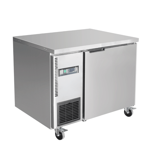 Thermaster Stainless Steel Single Door Workbench Fridge - TS900TN