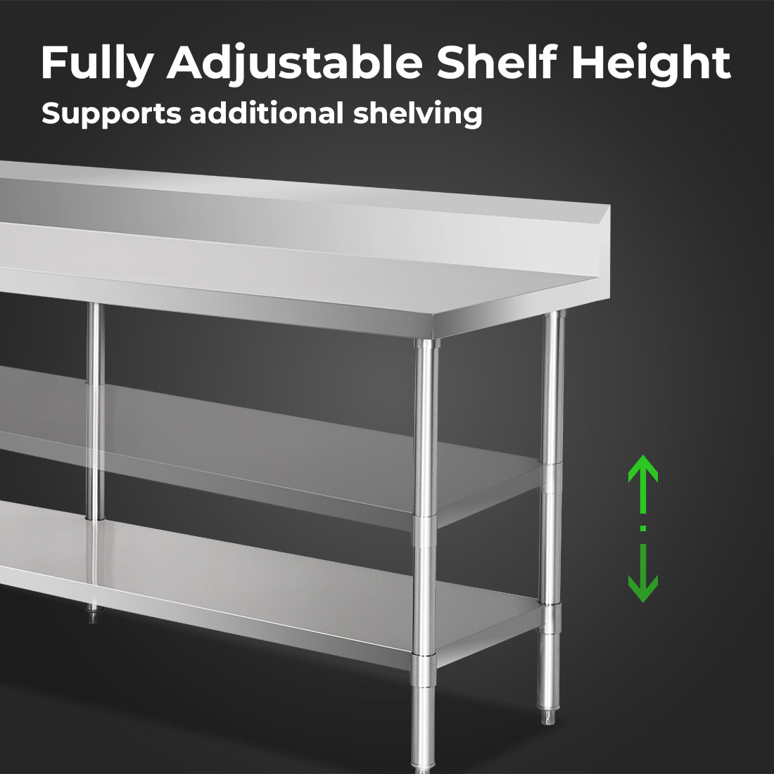 Modular System Workbench with Splashback - WBB6-2100/A
