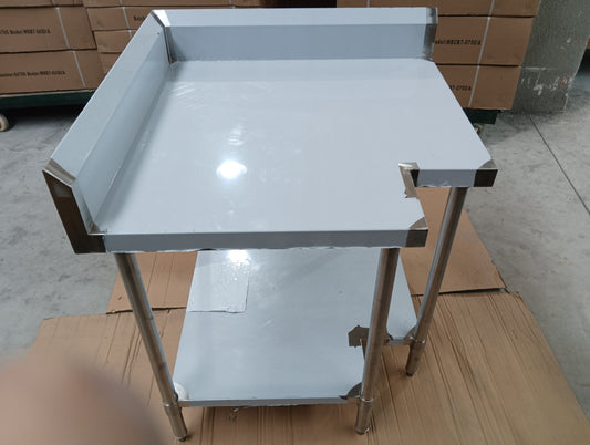 WBCB7-0900/A - Corner Workbench, 150mm Splashback & Undershelf 900x900x900mm