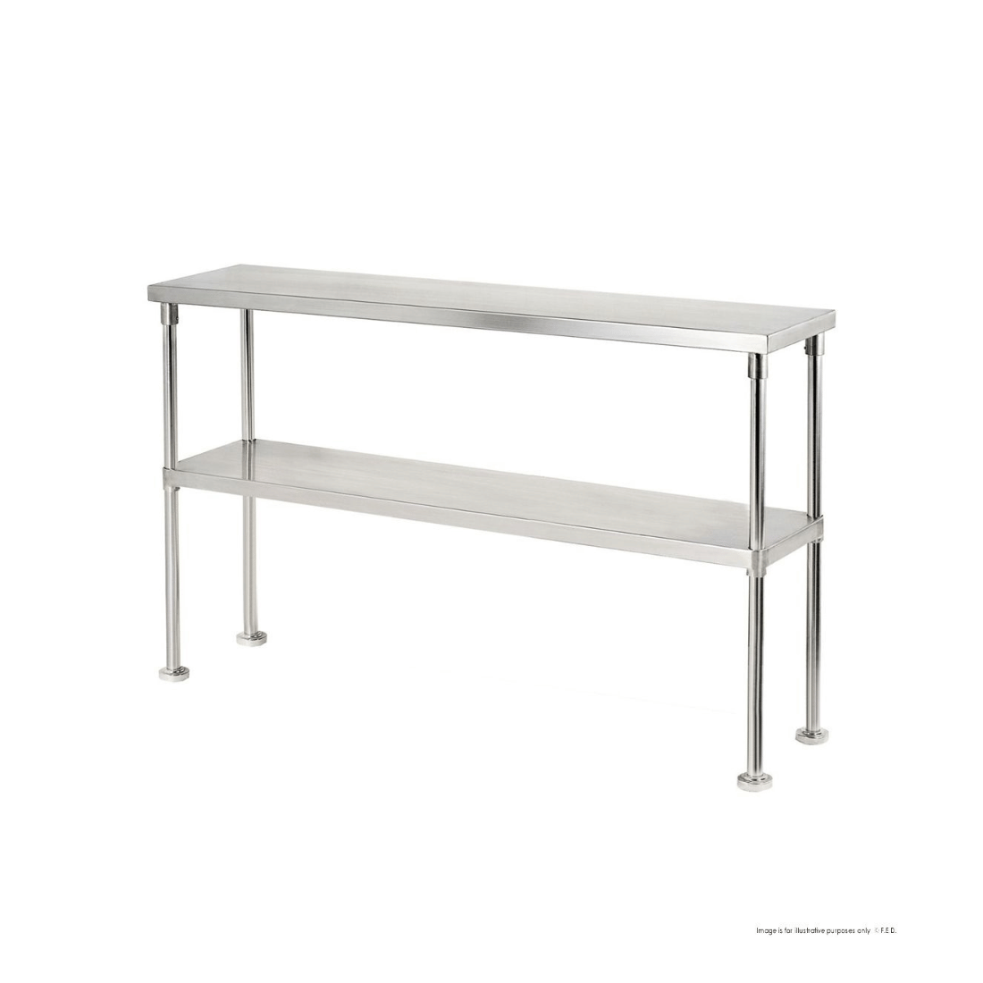 Double Tier 400mm Deep Workbench Overshelf 750mm High
