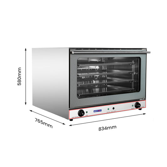ConvectMax Heavy Duty Stainless Steel Convection Oven w/ Press Button Steam YXD-8AE